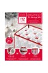Holiday Storage| Simplify 20.67-in x 11.81-in 112-Compartment Red Plastic Ornament Storage Bag - OC47661