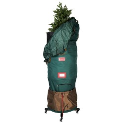 Holiday Storage| TreeKeeper 33-in W x 95-in H Green Collapsible Rolling Upright Christmas Tree Storage Bag (For Tree Heights 8.1-ft-9-ft) - FJ14909