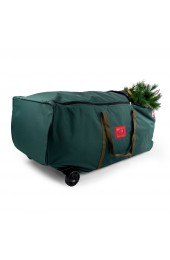 Holiday Storage| TreeKeeper 58-in W x 22-in H Green Collapsible Rolling Christmas Tree Storage Bag (For Tree Heights 6-ft-9-ft) - ZK35262