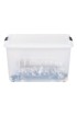 Plastic Storage Containers| IRIS 8-Pack Large 15-Gallon (60-Quart) Clare Tote with Latching Lid - UT94822