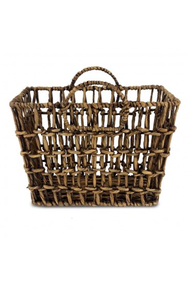 Storage Bins & Baskets| allen + roth 15-in W x 11.5-in H x 7-in D Brown Washed Water Hyacinth Basket - TG36626