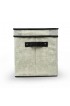 Storage Bins & Baskets| DII 10-in W x 11-in H x 14.5-in D Damask Fabric Collapsible Bin - ZL20711