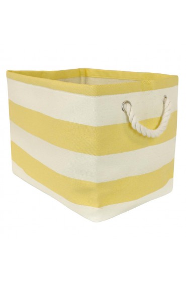 Storage Bins & Baskets| DII 10-in W x 9-in H x 11-in D Yellow Paper Collapsible Bin - EM36209