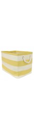 Storage Bins & Baskets| DII 10-in W x 9-in H x 11-in D Yellow Paper Collapsible Bin - EM36209