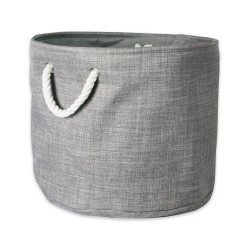 Storage Bins & Baskets| DII 15-in W x 12-in H x 15-in D Gray Polyester Collapsible Bin - KP66383