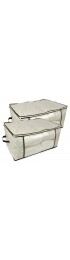 Storage Bins & Baskets| DII 2-Pack 18-in W x 12-in H x 24-in D Damask Fabric Collapsible Bin - WF02097