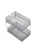 Storage Bins & Baskets| Mind Reader 8.25-in W x 12.25-in H x 12.38-in D Silver Steel Bin - SQ78858