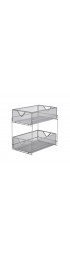 Storage Bins & Baskets| Mind Reader 8.25-in W x 12.25-in H x 12.38-in D Silver Steel Bin - SQ78858