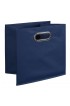 Storage Bins & Baskets| Niche 4-Pack Cubo 13-in W x 19.5-in H x 13-in D Cherry/Blue Wood Collapsible Stackable Bin - OM11985