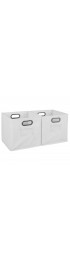 Storage Bins & Baskets| Niche Cubo 12-in W x 12-in H x 12-in D White Fabric Collapsible Stackable Bin - IR71633