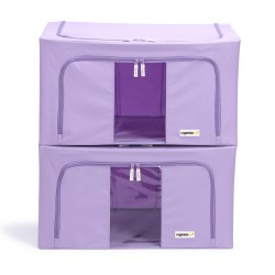 Storage Bins & Baskets| Organizeme 2-Pack 15.7-in W x 13-in H x 19.6-in D Fabric Collapsible Stackable Bin - JF13580