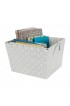 Storage Bins & Baskets| Simplify 15-in W x 10-in H x 13-in D Grey Polypropylene Basket - NQ03986
