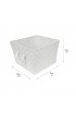 Storage Bins & Baskets| Simplify 15-in W x 10-in H x 13-in D Grey Polypropylene Basket - NQ03986