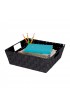 Storage Bins & Baskets| Simplify 15-in W x 5-in H x 13-in D Black Polypropylene Basket - TJ96444