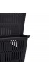Storage Bins & Baskets| Simplify 2-Pack 9.09-in W x 4.65-in H x 11.1-in D Black Polypropylene Stackable Basket - WC53252