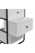 Storage Drawers| Ameriwood Home 38.1-in H x 17.72-in W x 11.7-in D 4-Drawers White Marble/White Marble Metal 4 Drawer - ZE65167