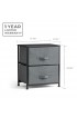 Storage Drawers| Brookside 21.25-in H x 17.75-in W x 11.75-in D 2-Drawers Charcoal and Black Metal 2 Drawer - XK75507