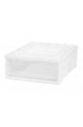 Storage Drawers| IRIS 7-in H x 15.75-in W x 19.63-in D 1-Drawers White Stackable Plastic 1 Drawer - EZ90888