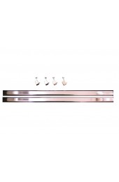 Closet Rods| Easy Track 24-in L x 1-in H Polished Chrome Metal Closet Rod with Hardware - BX24446