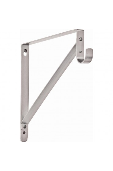Closet Rods| LIDO Designs 12.50-in L x 10.88-in H Satin Nickel Metal Closet Rod with Hardware - HL53920
