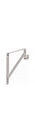 Closet Rods| LIDO Designs 12.50-in L x 10.88-in H Satin Nickel Metal Closet Rod with Hardware - HL53920