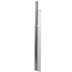 Closet Rods| LIDO Designs Extend and lock closet rods 30-in L x 1.3-in H Extendable Satin Nickel Metal Closet Rod with Hardware - PI18516