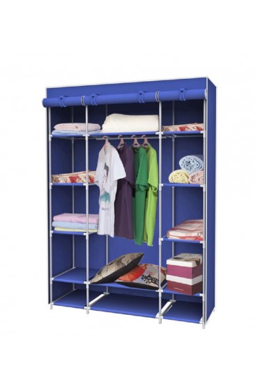 Clothing Storage & Accessories| Home Basics Navy Steel Clothing Rack - EL95862