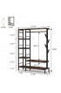Clothing Storage & Accessories| Tribesigns Cynthia Brown Steel Clothing Rack - MR75738