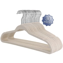 Hangers| Elama 30-Pack Plastic Clothing Hanger (Wheat) - ZZ52993