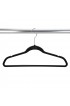 Hangers| Simplify 25-Pack Velvet Clothing Hanger (Black) - QF37760
