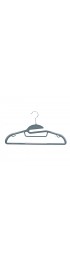 Hangers| Simplify 8-Pack Plastic Non-Slip Grip Clothing Hanger (Grey) - CP21410