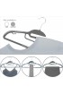 Hangers| Simplify 8-Pack Plastic Non-Slip Grip Clothing Hanger (White) - YI47317