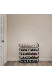 Shoe Storage| Hastings Home Shoe Rack-5-Tier Storage for Sneakers, Heels, Flats, Accessories, and More-Space Saving Organization for Bedroom, Closet, or Garage by Hastings Home - KS47290