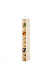 Shoe Storage| Honey-Can-Do 10-Shelf Shoe Organizer- Bamboo/Natural - QO59453