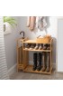 Shoe Storage| NEU Home Bamboo Shoe Rack with Umbrella Stand - GL80365
