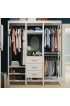 Wood Closet Organizers| Closets by Liberty 14.8819-in x 8.7402-in x 20.6693-in Classic White Drawer Unit - WS31616