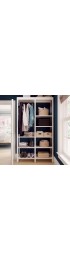 Wood Closet Organizers| Closets by Liberty 3.9-ft to 3.9-ft W x 7-ft H Classic White Wood Closet Kit - RR98819
