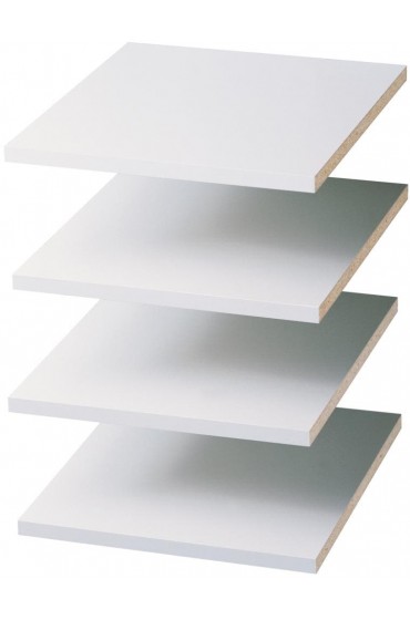 Wood Closet Organizers| Easy Track 12-in W x 14-in D White Wood Closet Shelf - HD26430