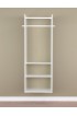 Wood Closet Organizers| Easy Track 2.125-ft W x 7-ft H White Wood Closet Kit - EN87410