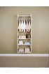 Wood Closet Organizers| Easy Track 2.125-ft W x 7-ft H White Wood Closet Kit - EN87410