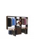 Wood Closet Organizers| Easy Track 8-ft W x 7-ft H Truffle Wood Closet Kit - CD02375