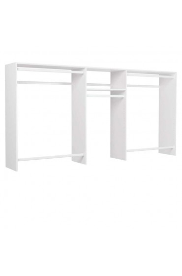 Wood Closet Organizers| Easy Track 8-ft W x 7-ft H White Wood Closet Kit - WI07119