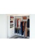 Wood Closet Organizers| Easy Track White to 8-ft W x 7-ft H White Wood Closet Kit - BG73854