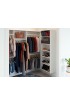 Wood Closet Organizers| Easy Track White to 8-ft W x 7-ft H White Wood Closet Kit - BG73854