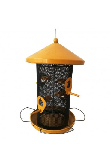 Bird & Wildlife| Style Selections Yellow Metal Hopper Bird Feeder - PH22841