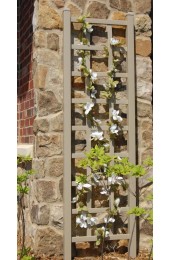 Garden Arbors & Trellises| DuraTrel 22-in W x 75-in H Mocha Traditional Garden Trellis - WT85703