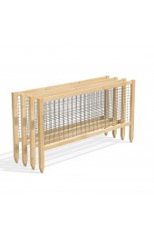 Garden Fencing| Greenes Fence (Common: 0.75-in x 45-in x 23.5-in; Actual: 0.75-in x 45-in x 23.5-in) 4-Pack Natural Cedar Wood Stainless Steel Cedar Border Fencing - RB03845
