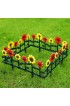 Garden Fencing| SkyMall Decorative 8 Piece Colorful Sunflower Garden Border Fence Stakes - LE12276