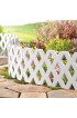 Garden Fencing| SkyMall Outdoor Flexible Garden Lattice Fence Garden Edging - Set of 4 - NH82452