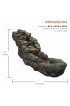 Outdoor Fountains| Alpine Corporation 20-in H Resin Rock Fountain Outdoor Fountain - OK09143